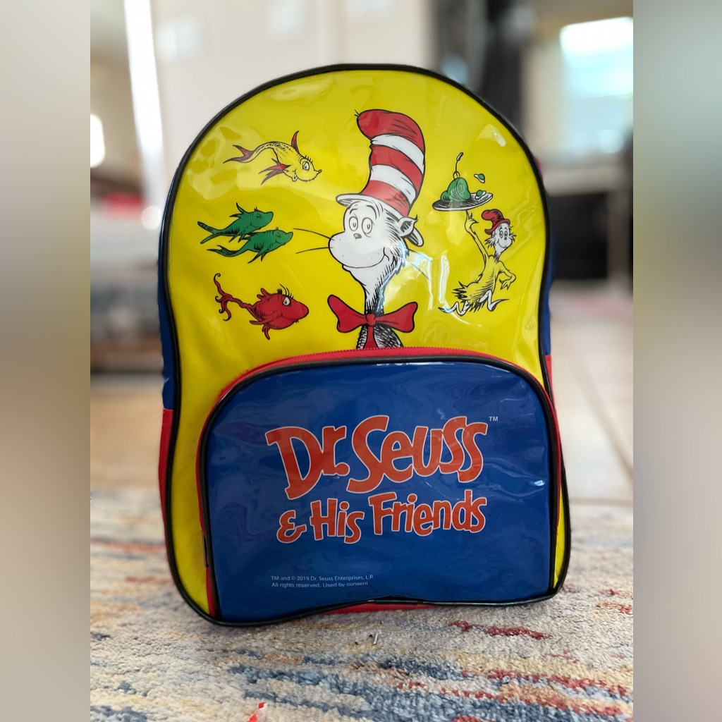 Vintage 90s Dr. Seuss Bookbag, One Size, Bag